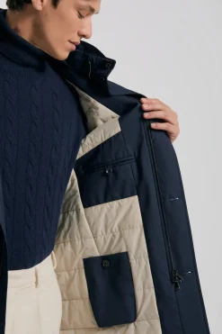 Imperméable bleu marine - Made in Italy