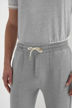 Jogging gris clair en mélange cachemire - Made in Italy