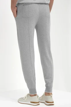 Jogging gris clair en mélange cachemire - Made in Italy