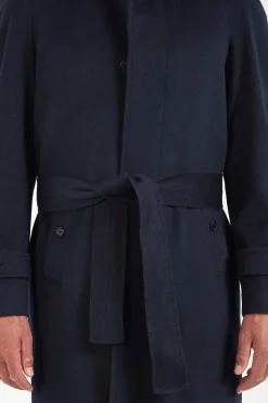 Manteau raglan bleu – Made in Italy