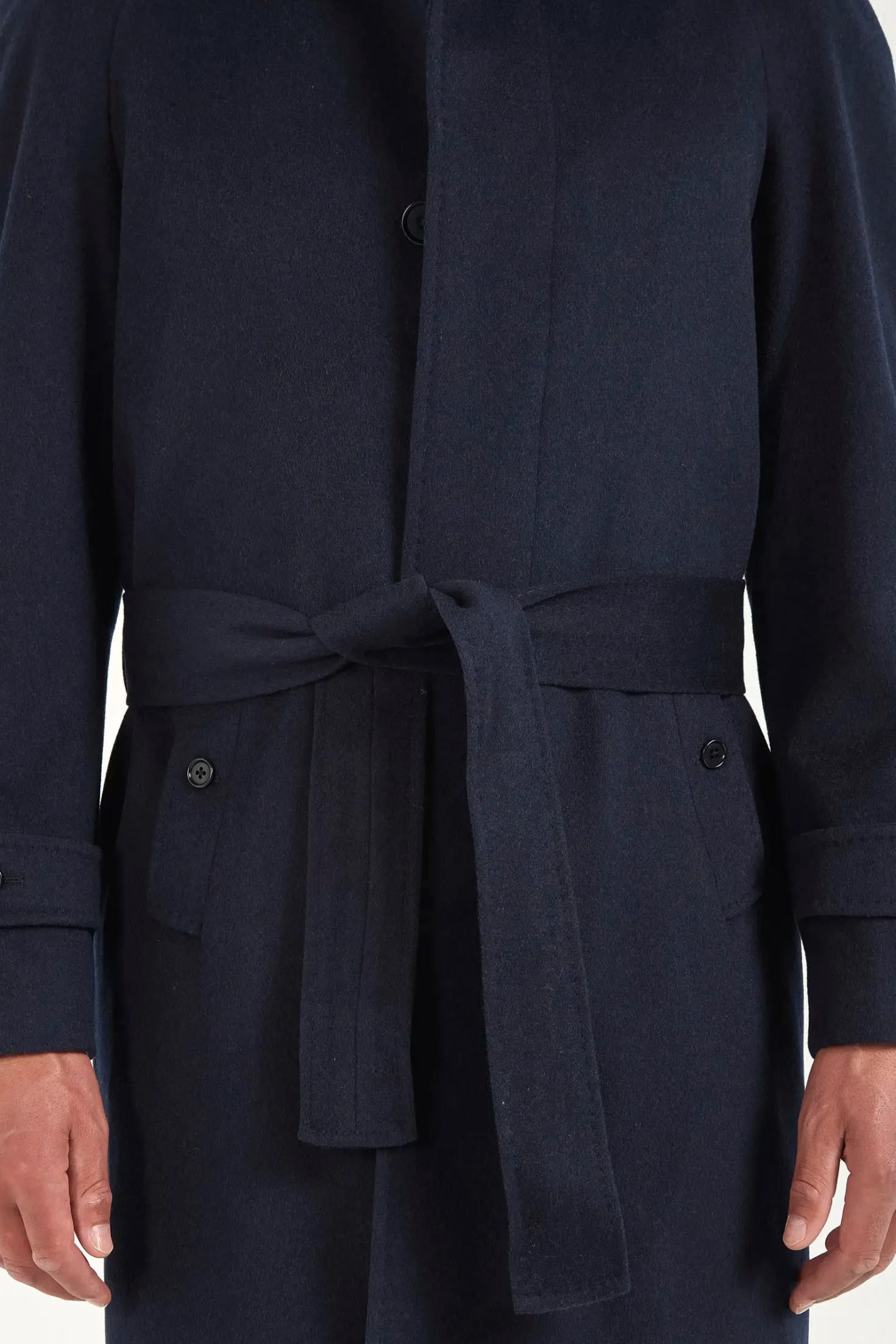 Manteau raglan bleu – Made in Italy