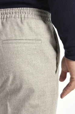 Pantalon Alassio en flanelle sable - Made in Italy