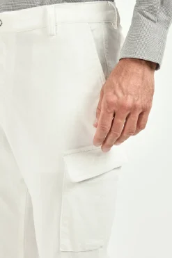 Pantalon cargo blanc - Made in Italy