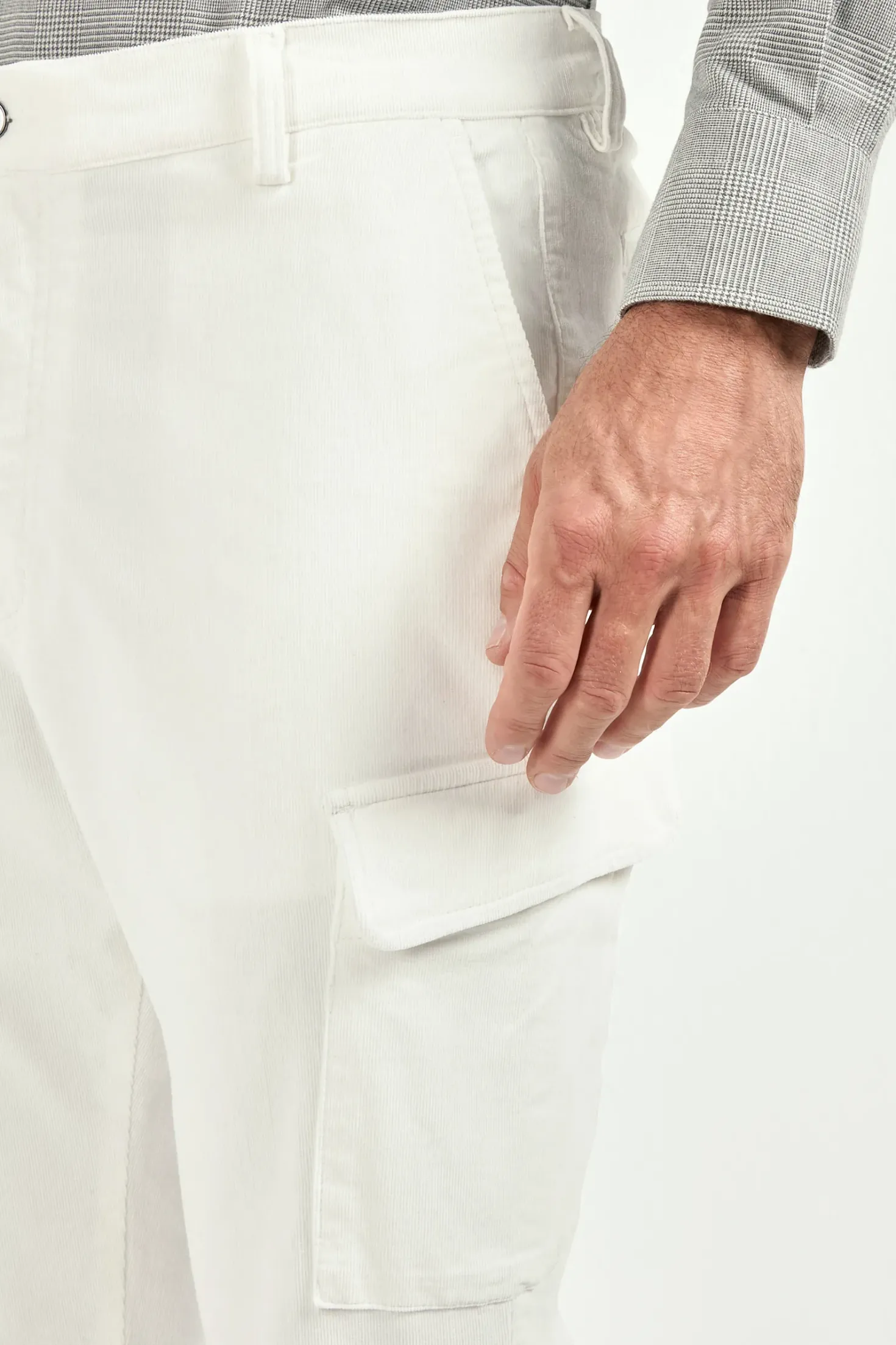 Pantalon cargo blanc - Made in Italy