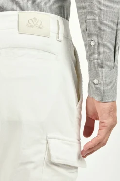 Pantalon cargo blanc - Made in Italy