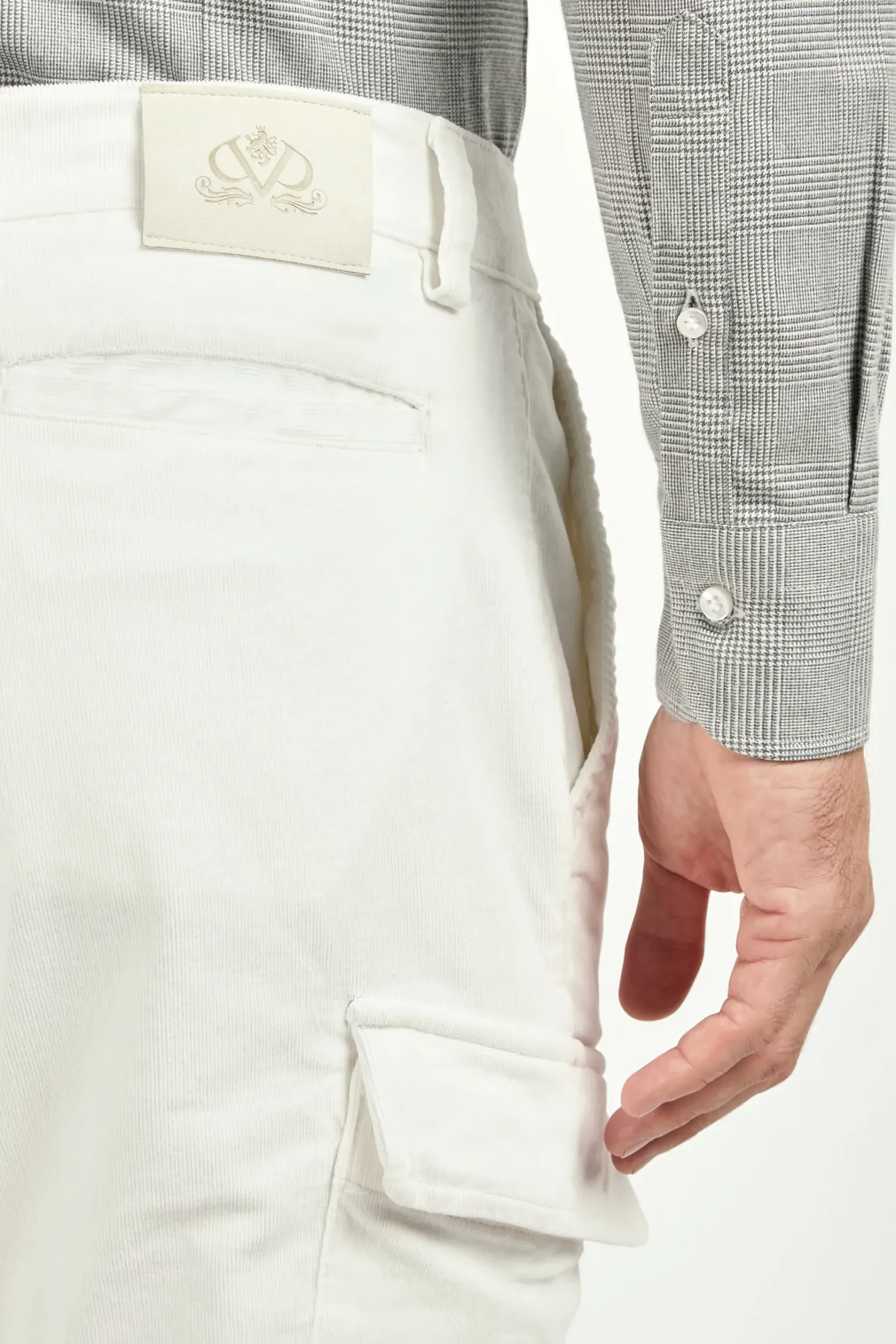 Pantalon cargo blanc - Made in Italy