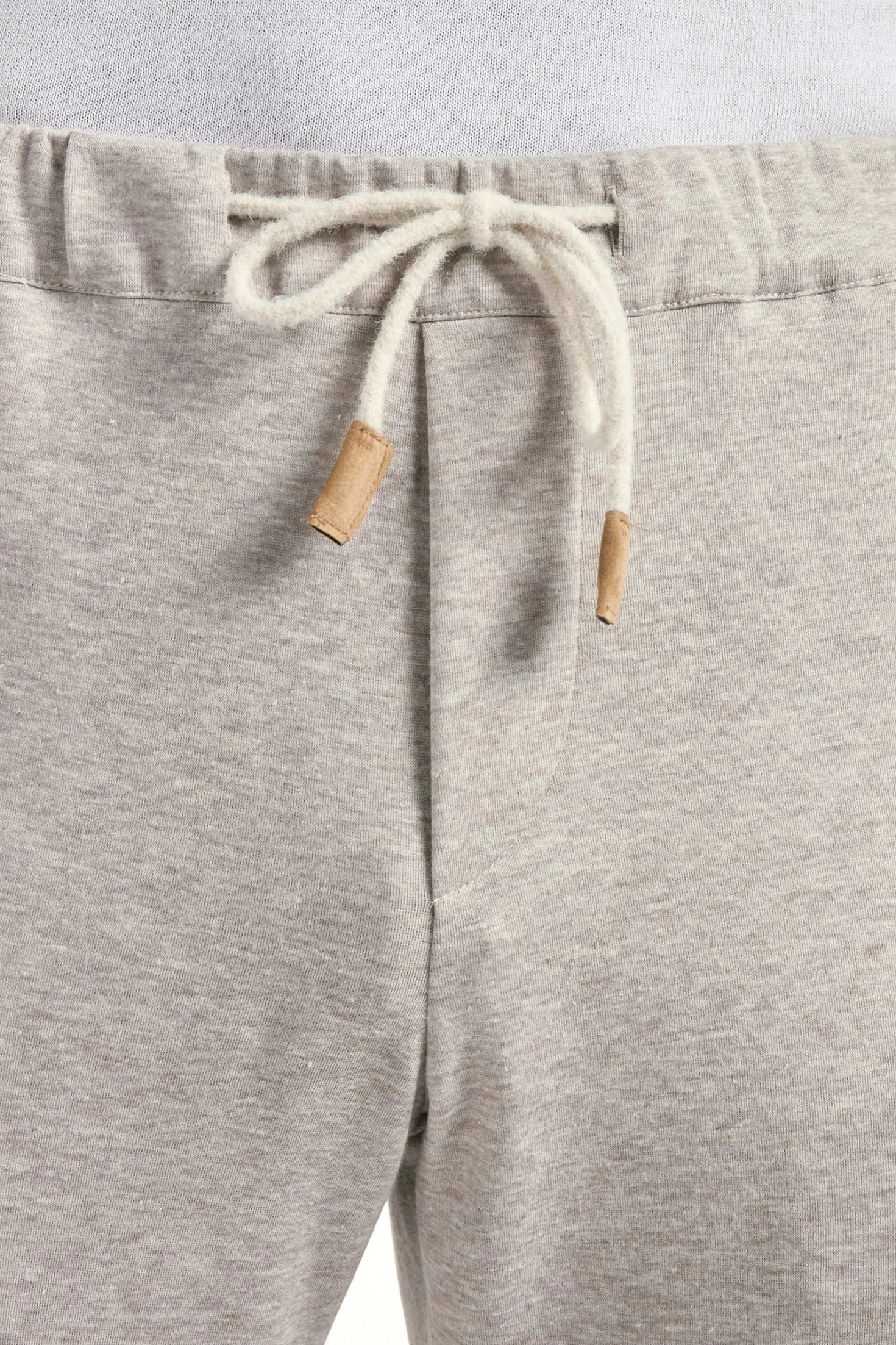 Pantalon de jogging en jersey taupe clair - Made in Italy
