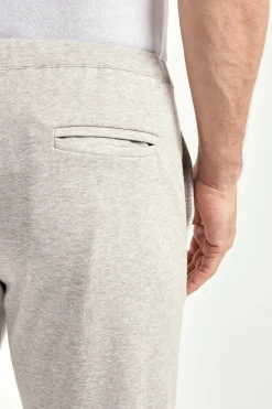 Pantalon de jogging en jersey taupe clair - Made in Italy