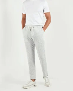 Pantalon de jogging en jersey gris clair - Made in Italy