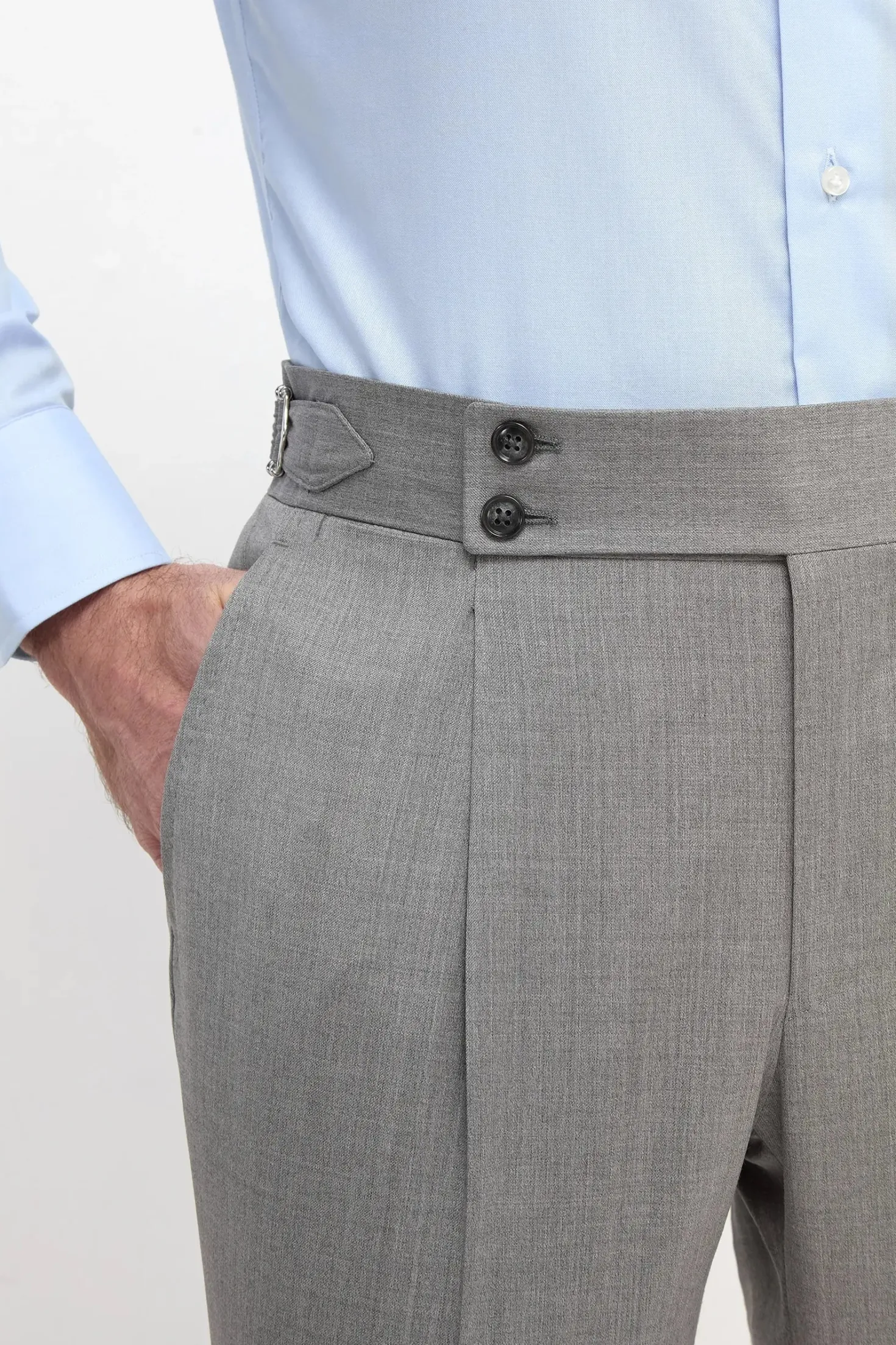 Pantalon gris Soragna - Made in Italy