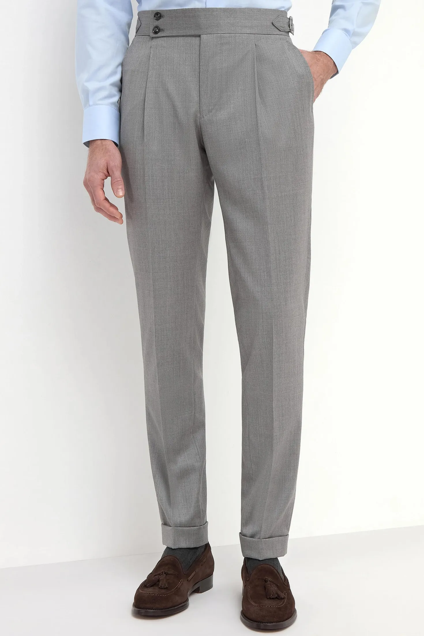 Pantalon gris Soragna - Made in Italy