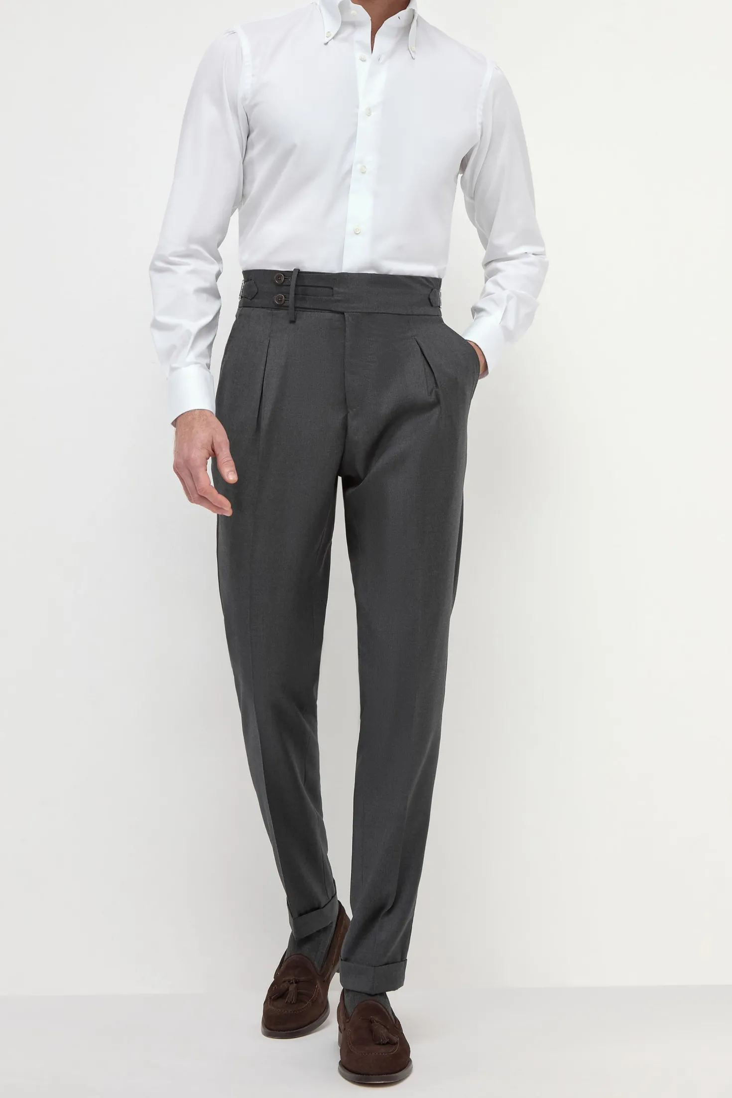 Pantalon Limited Edition gris foncé - Made in Italy