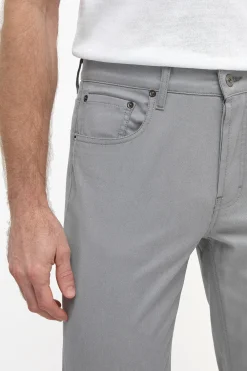 pantalon 5 poches gris clair - Made in Italy