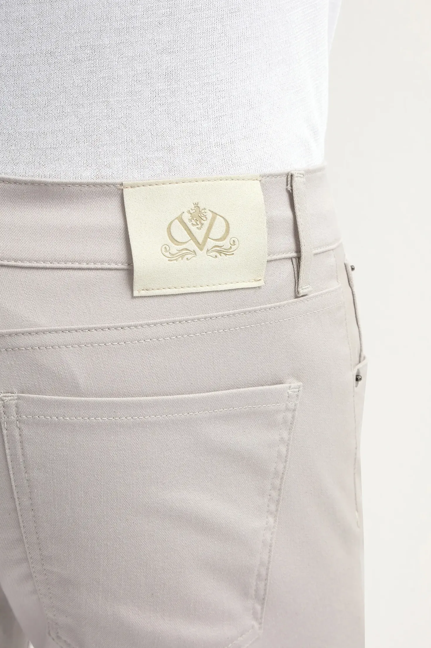 pantalon 5 poches sable - Made in Italy