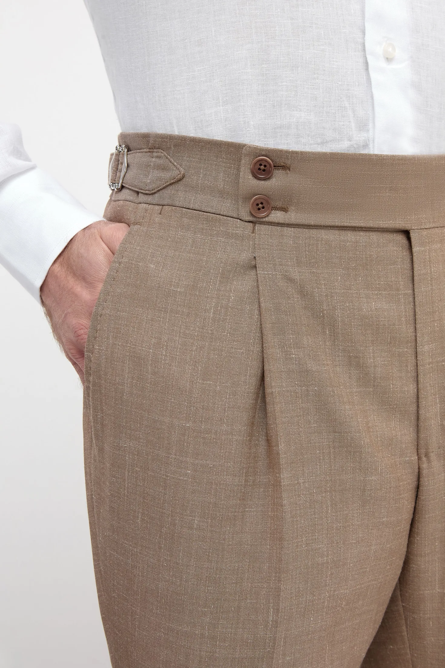 Pantalon Soragna amande - Made in Italy