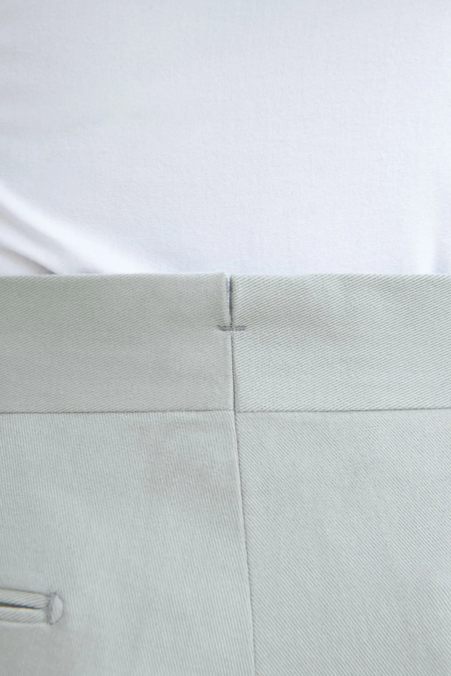 Pantalon Soragna en coton gris clair - Made in Italy