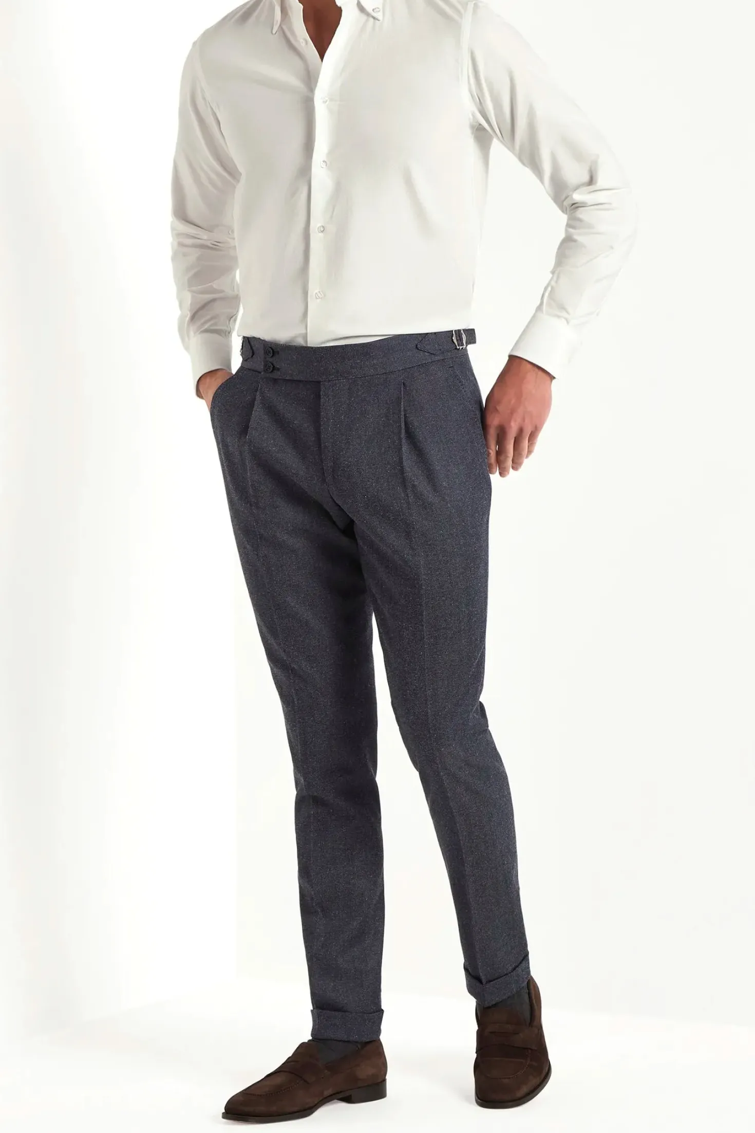Pantalon Soragna en denim de luxe - Made in Italy
