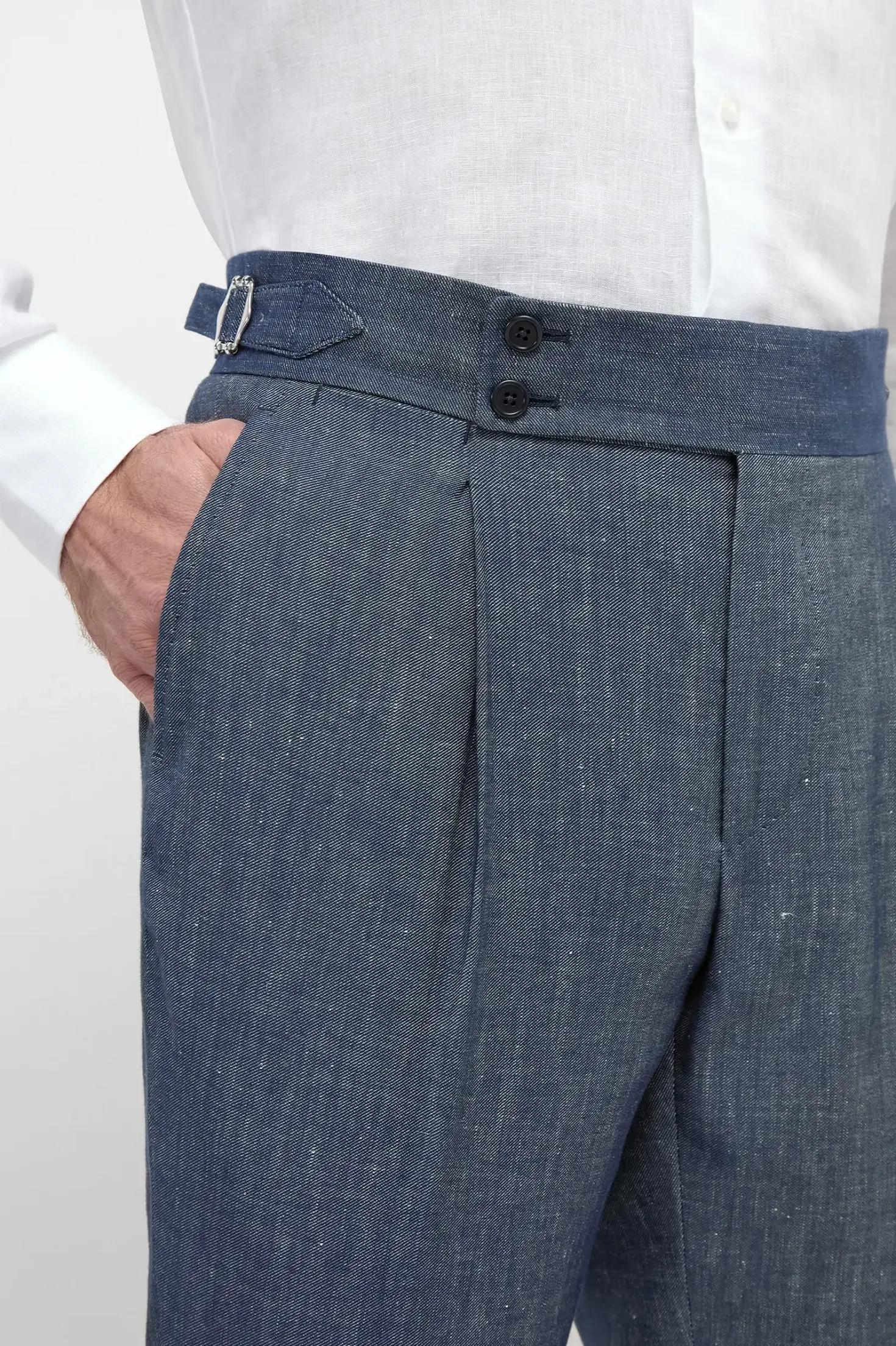 pantalon Soragna en denim stretch - Made in Italy