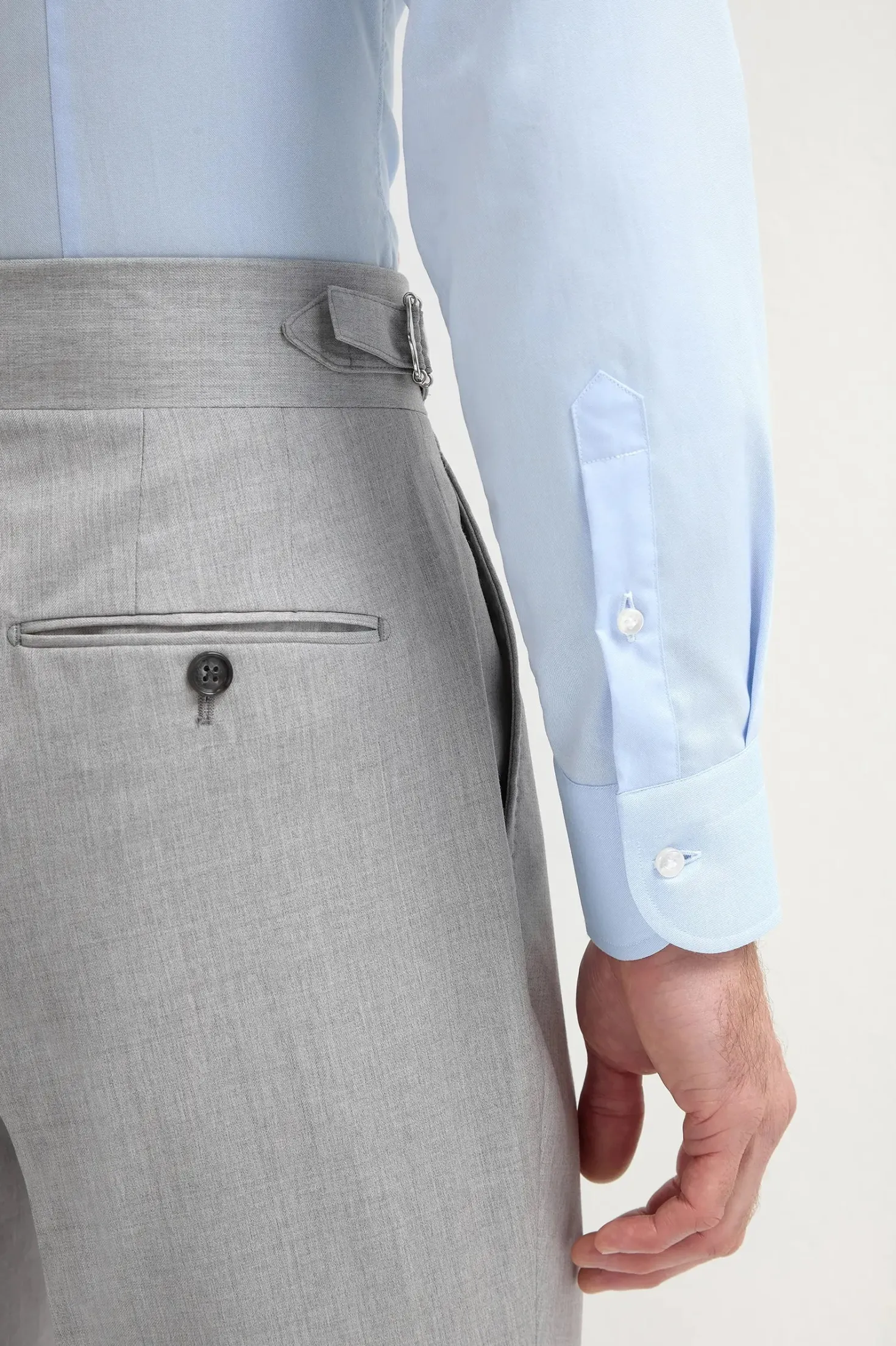 Pantalon Soragna gris clair - Made in Italy