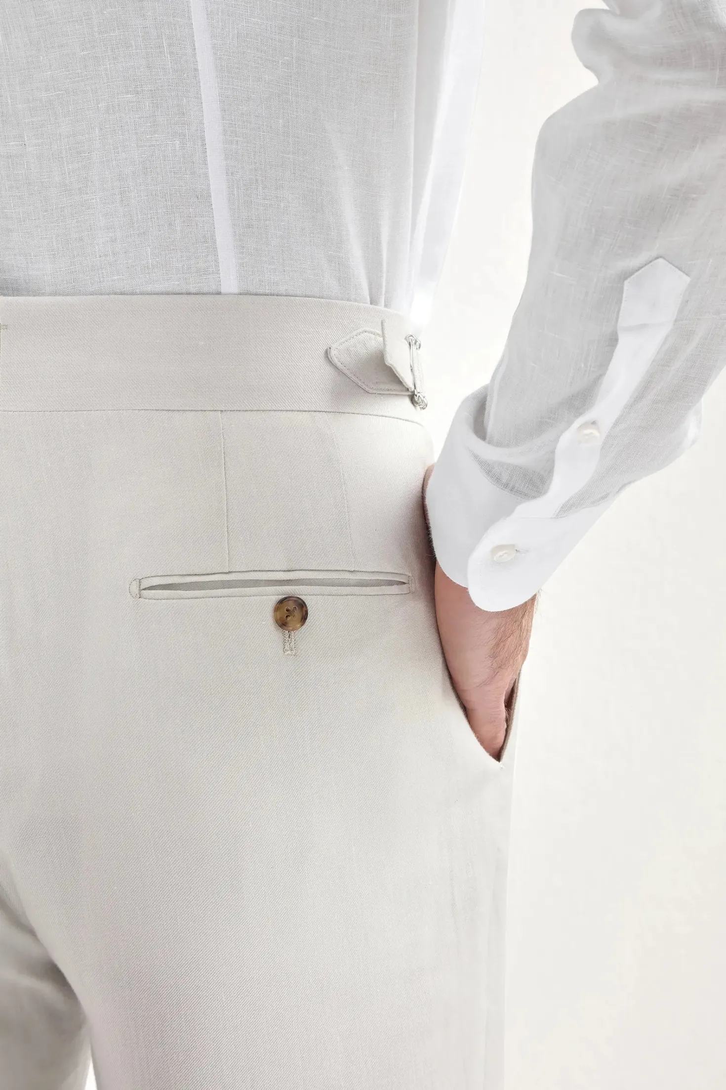 pantalon Soragna stretch glace - Made in Italy