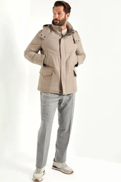 Parka beige – Made in Italy