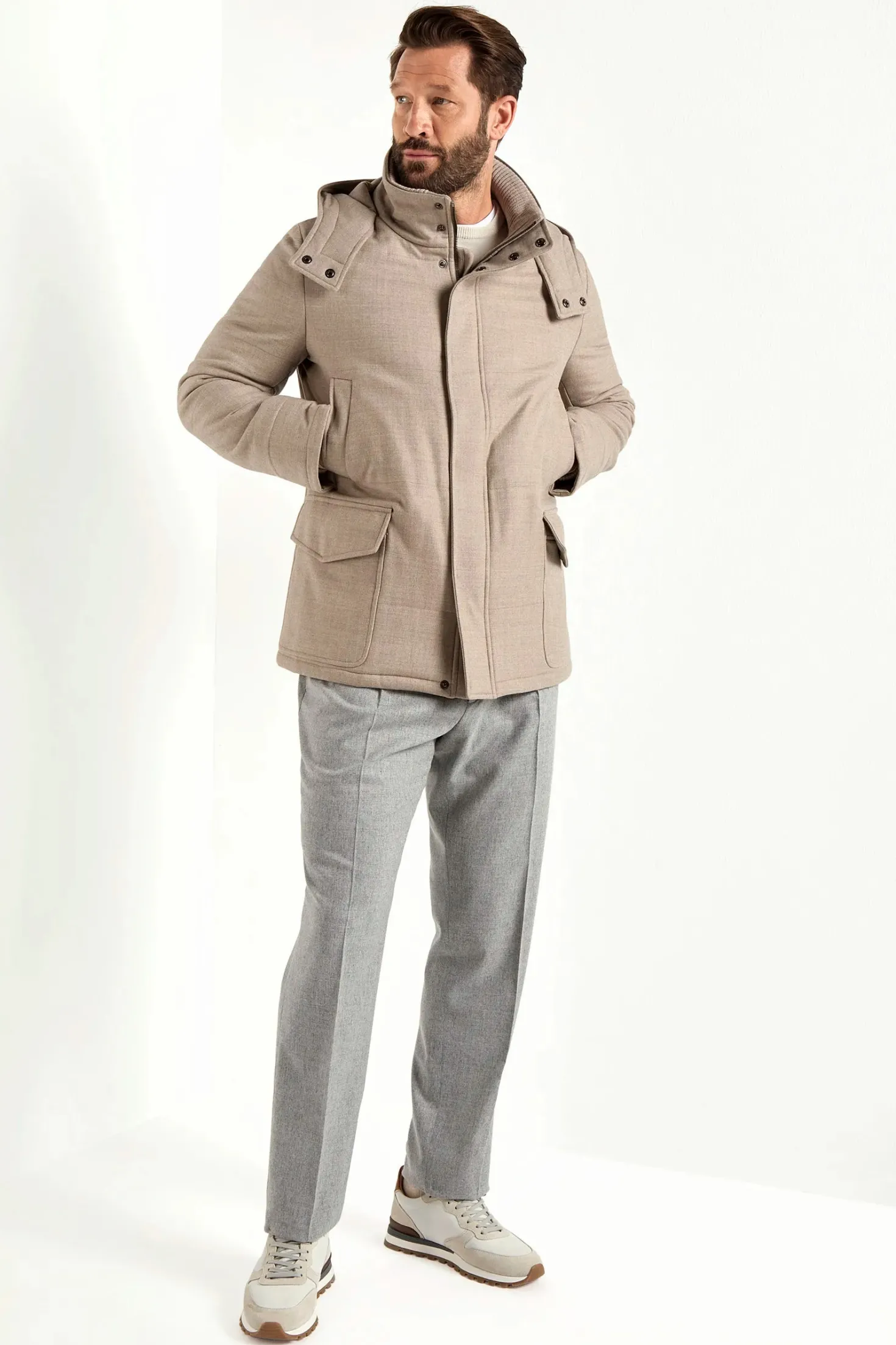 Parka beige – Made in Italy