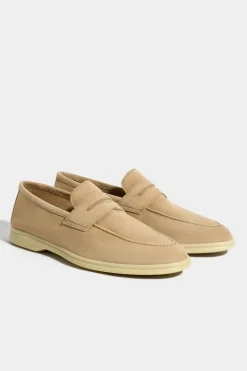 Penny loafers taupe - Made in Italy