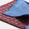 Pochette bordeaux à motif paisley - Made in Italy