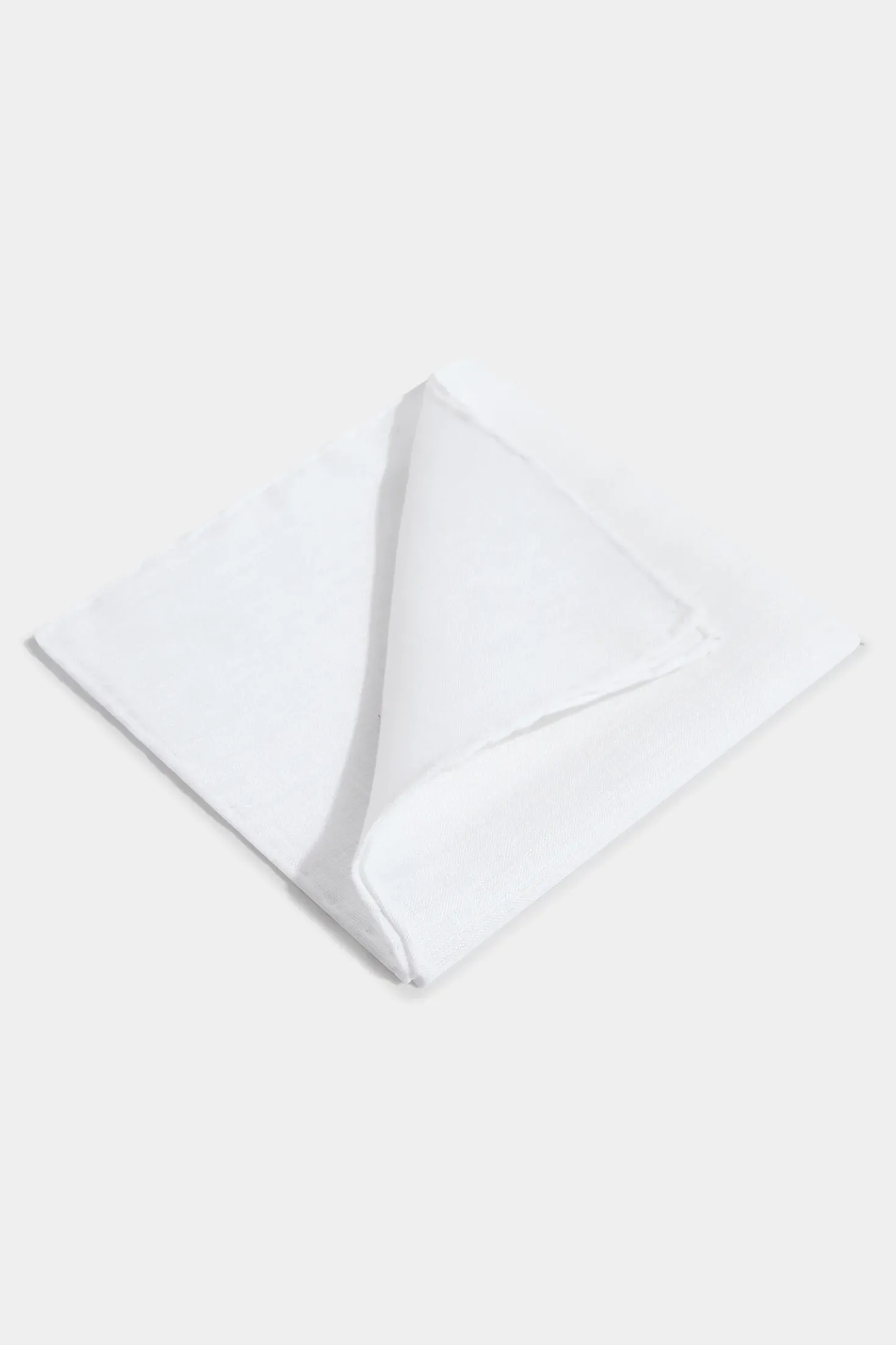 Pochette en lin blanche - Made in Italy