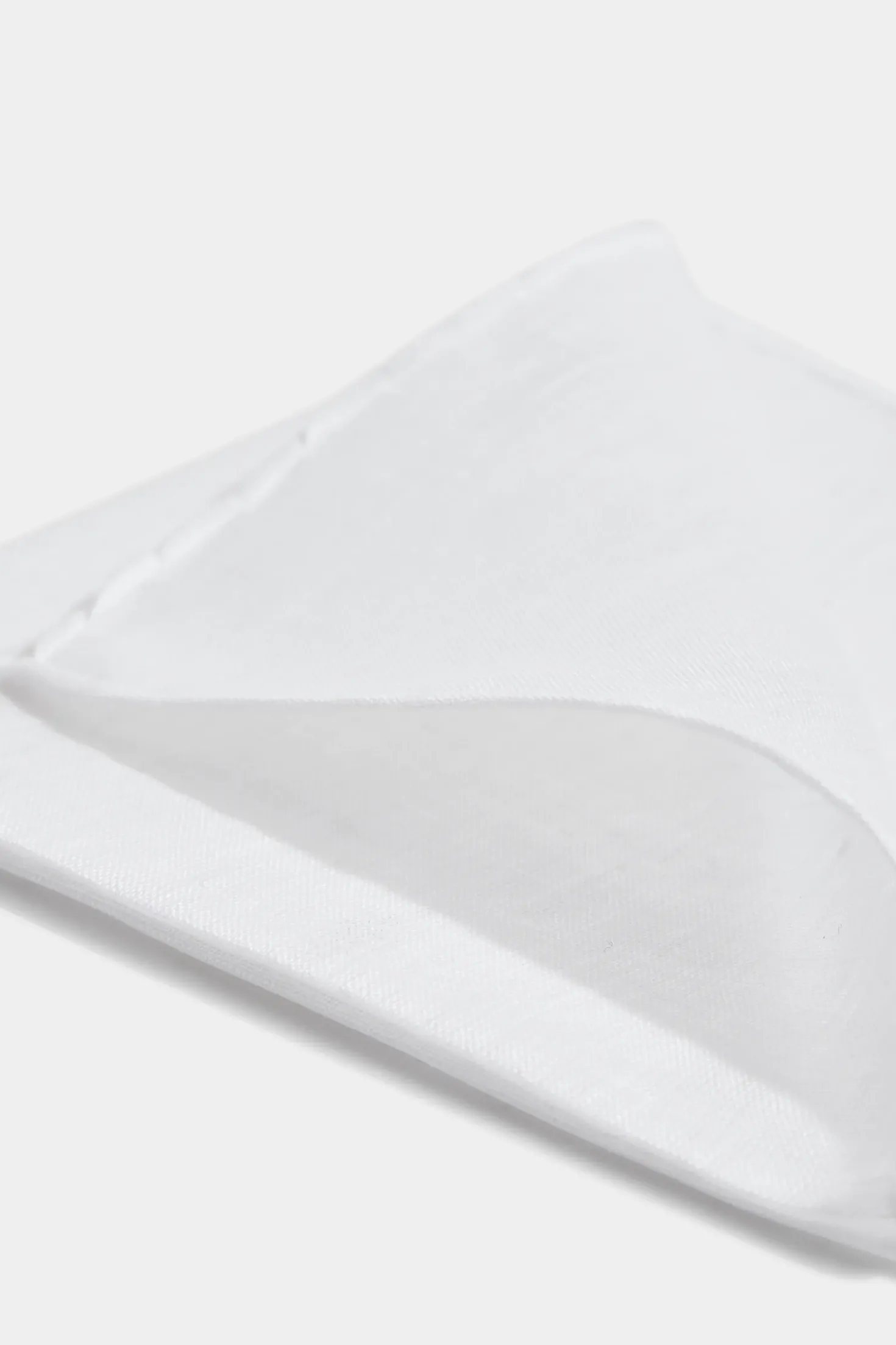 Pochette en lin blanche - Made in Italy