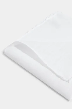 Pochette en lin blanche - Made in Italy