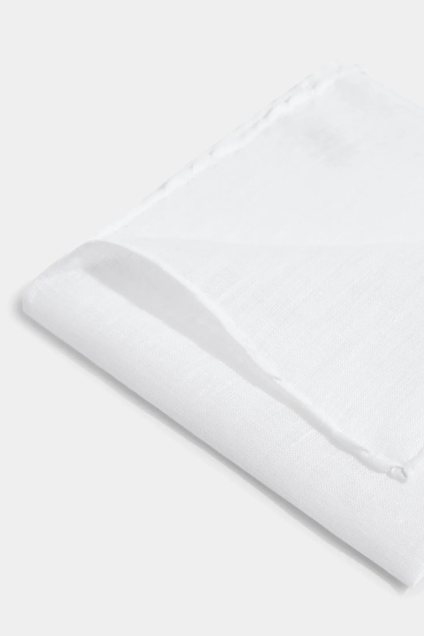 Pochette en lin blanche - Made in Italy