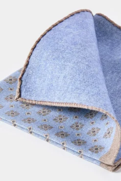 Pochette fantaisie bleu clair - Made in Italy