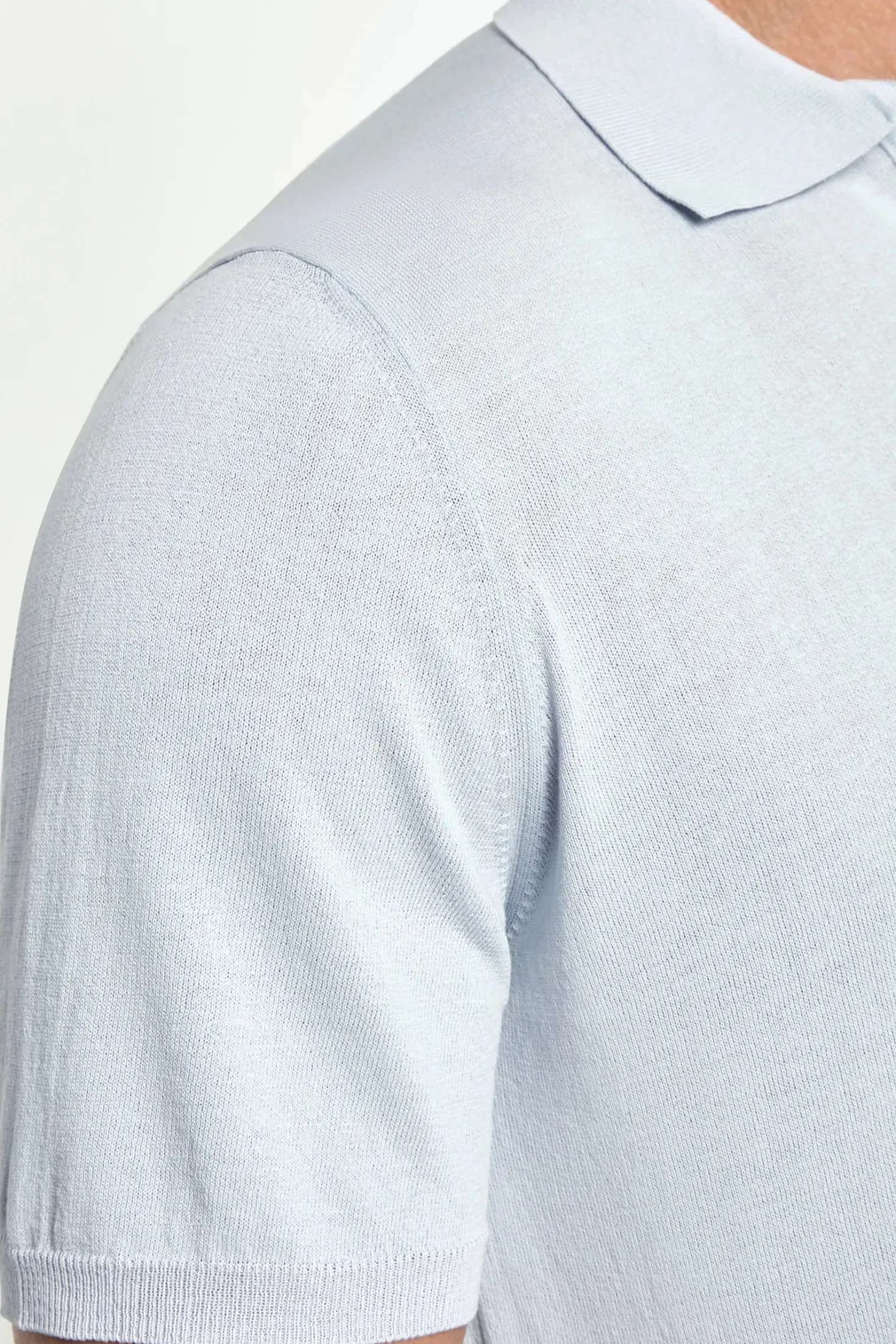 Polo bleu clair - Made in Italy