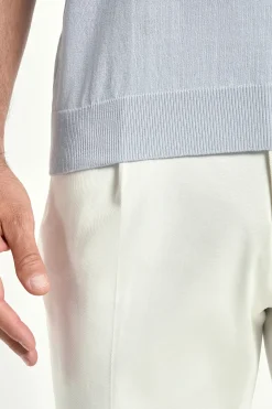 Polo bleu clair - Made in Italy