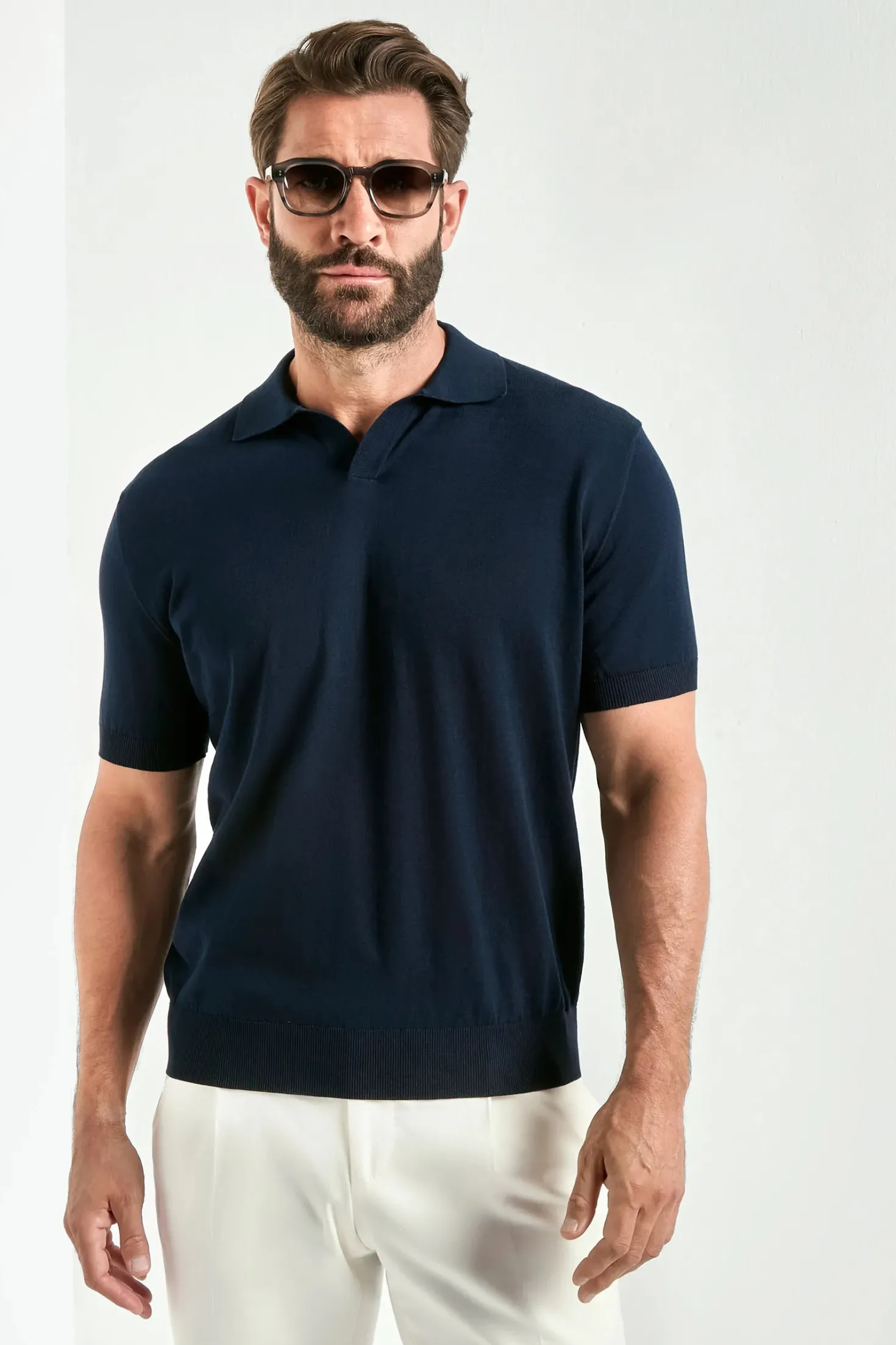 Polo bleu - Made in Italy