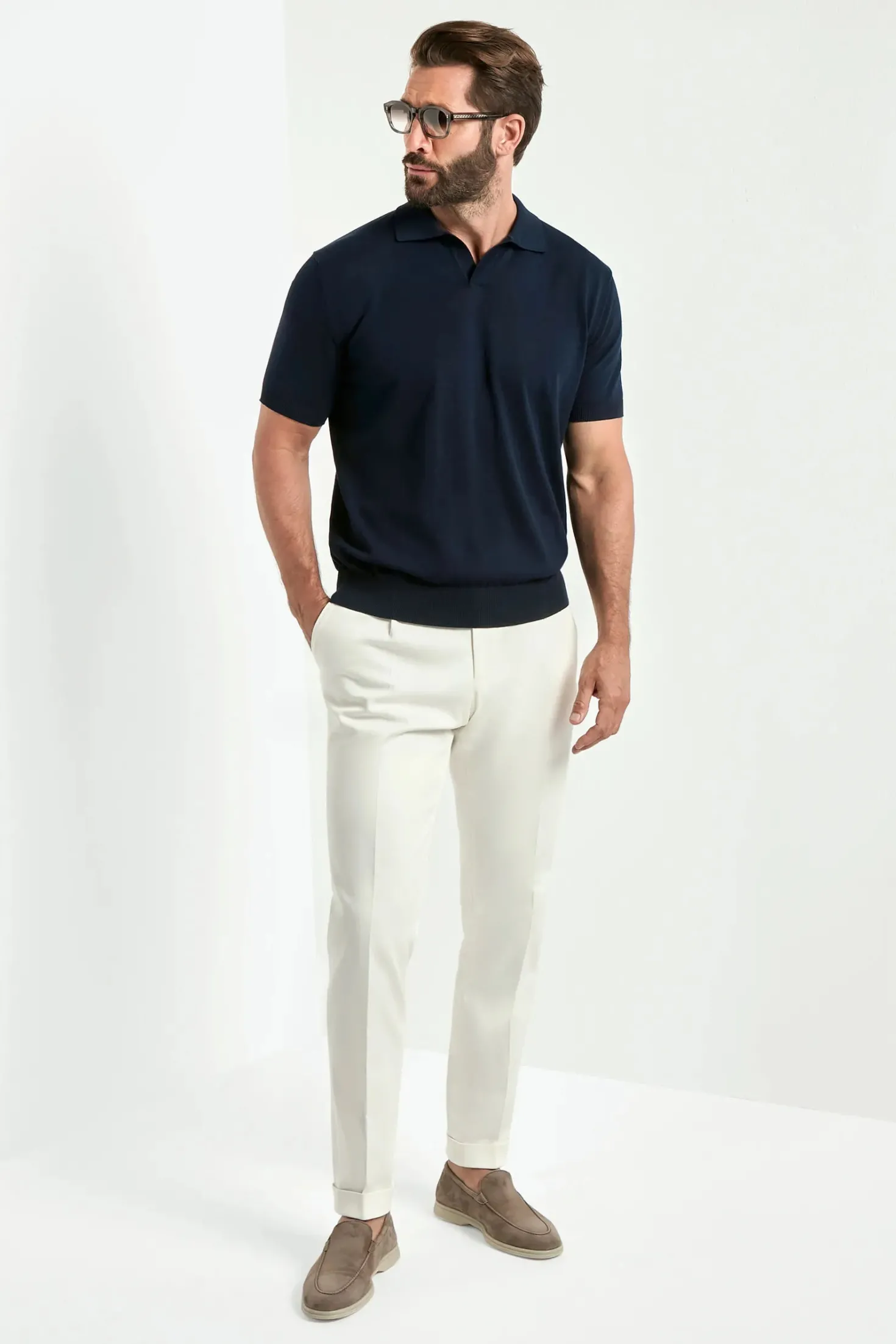 Polo bleu - Made in Italy