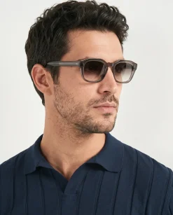 Polo côtelé bleu - Made in Italy