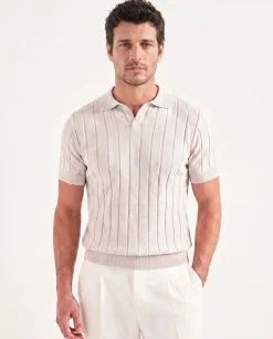 Polo côtelé Stone - Made in Italy