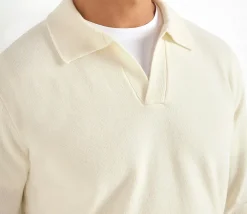 Polo en laine blanc - Made in Italy