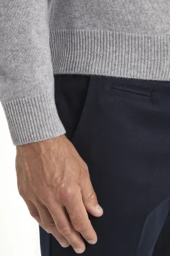 Polo en laine gris - Made in Italy
