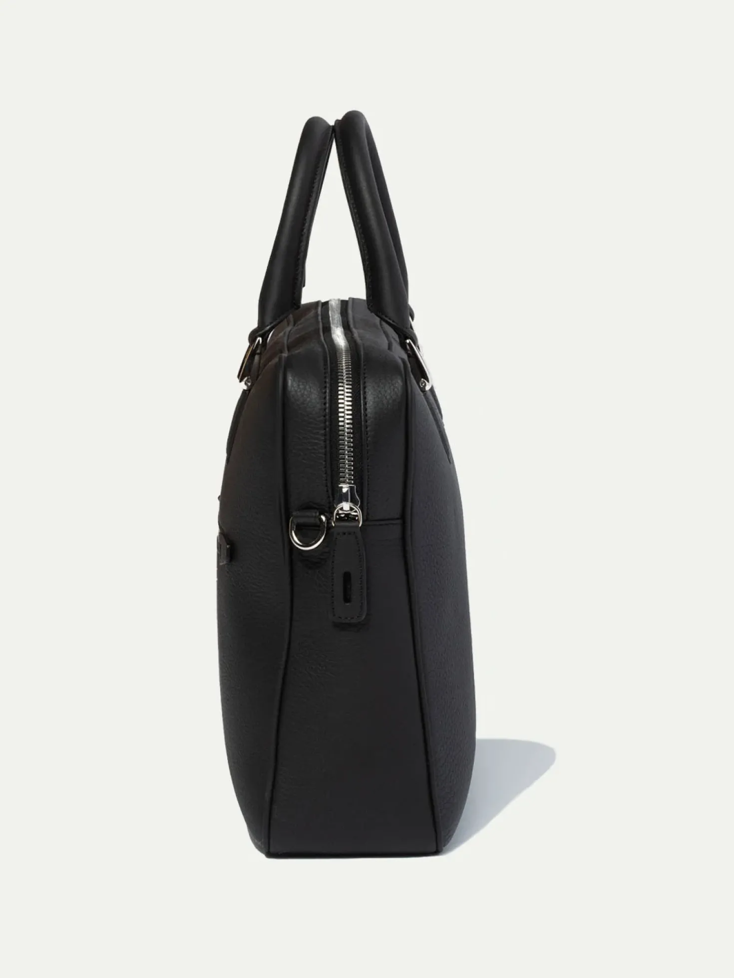 Porte-documents noir en cuir - Made in Italy