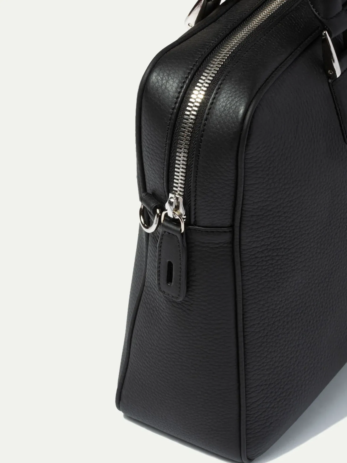 Porte-documents noir en cuir - Made in Italy