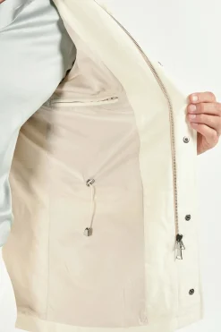 Saharienne en mélange de lin blanc - Made in Italy