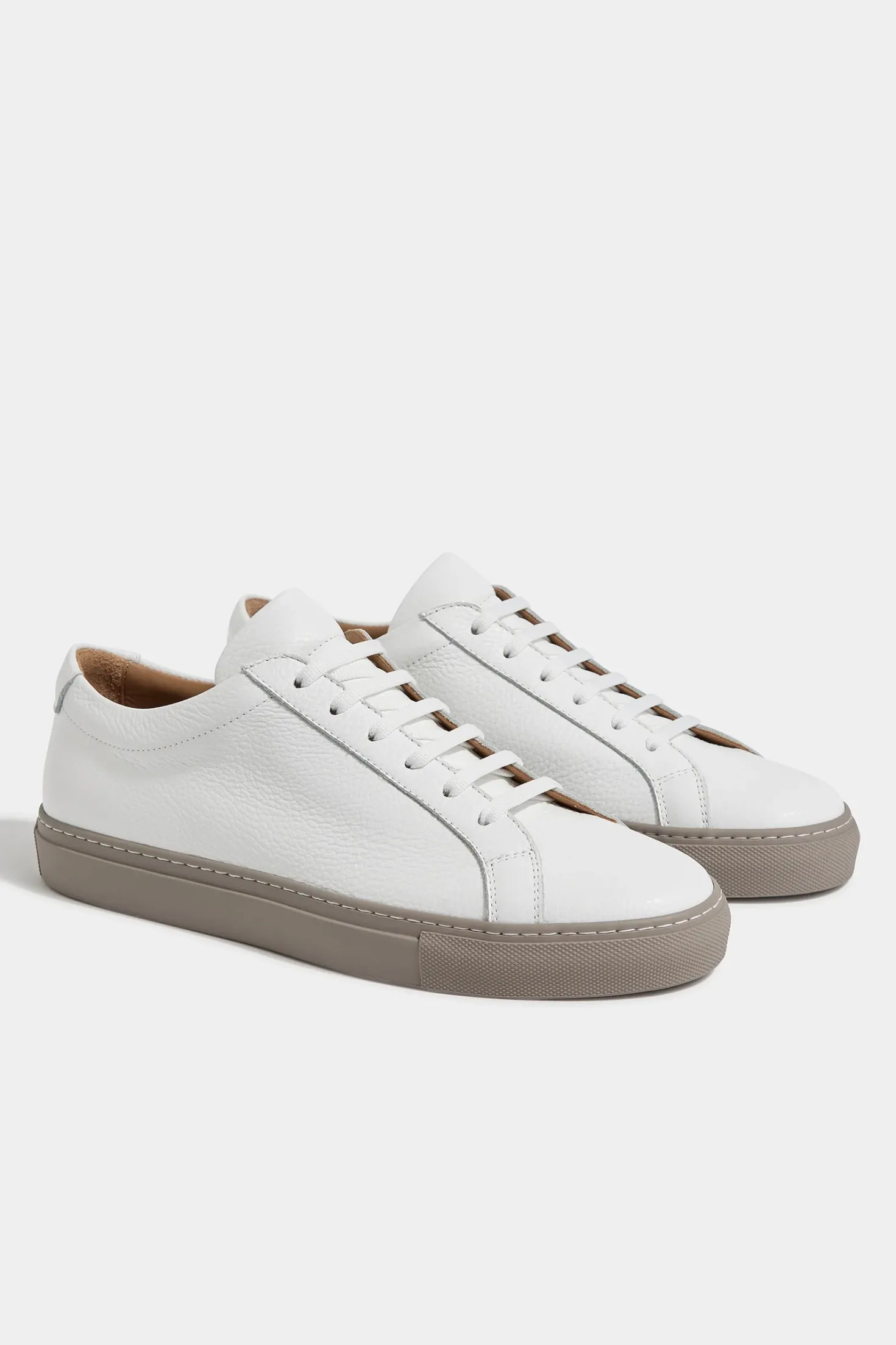 Sneakers en cuir blanc - Made in Italy
