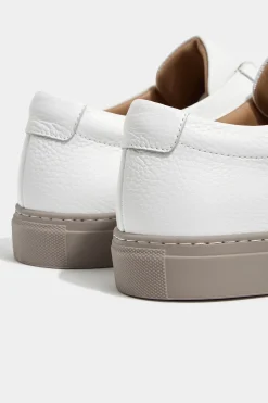 Sneakers en cuir blanc - Made in Italy