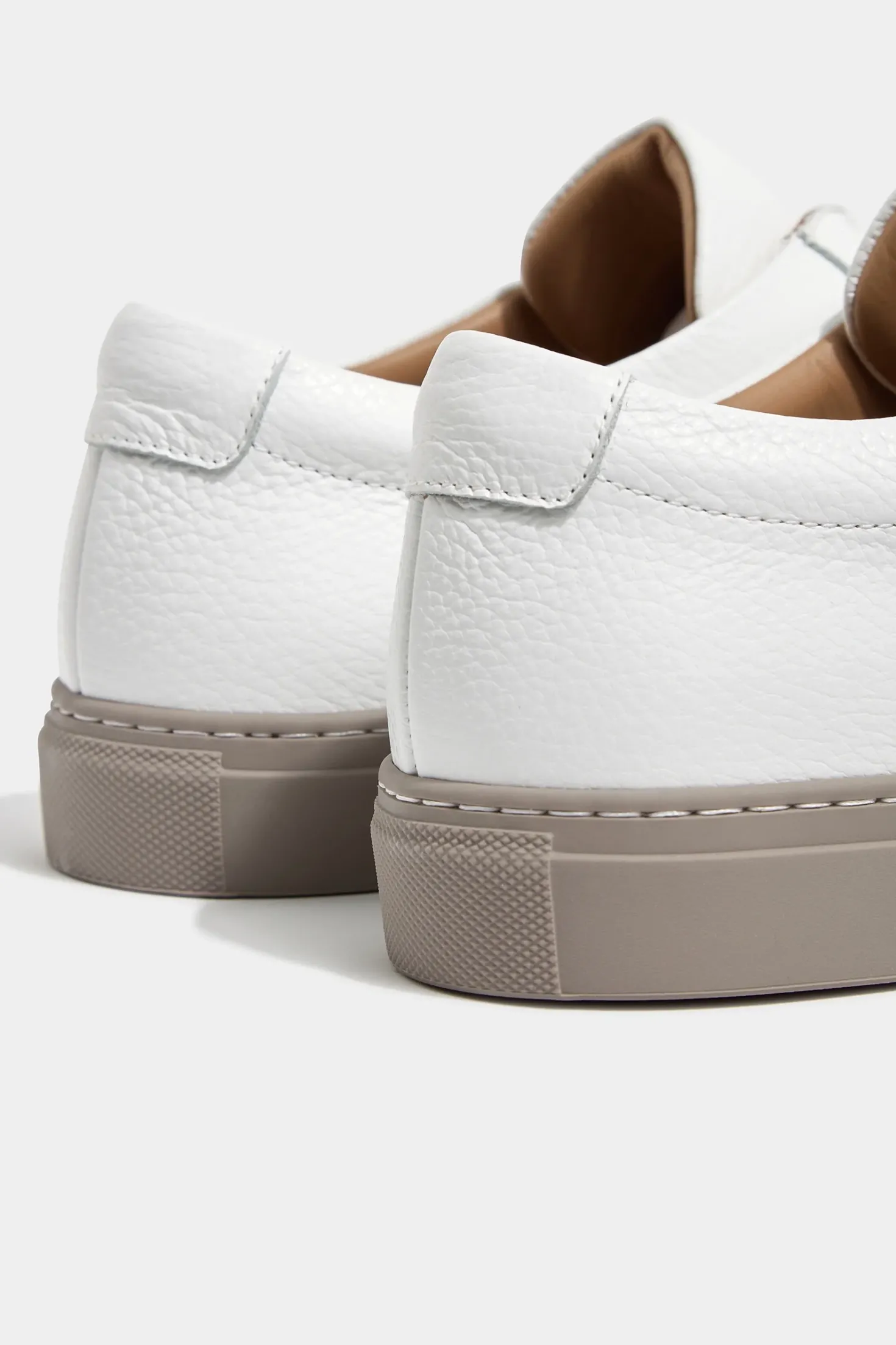 Sneakers en cuir blanc - Made in Italy