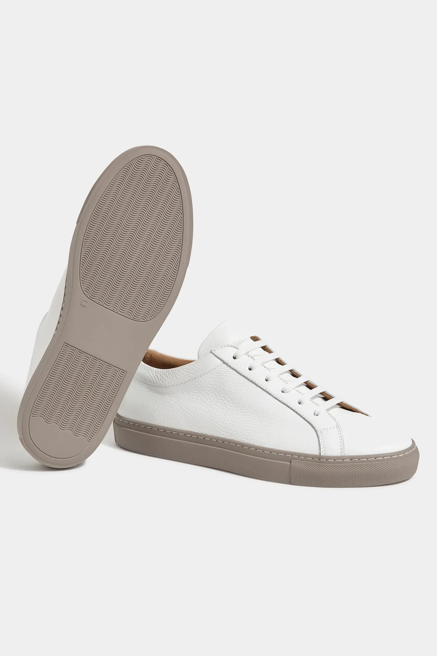 Sneakers en cuir blanc - Made in Italy