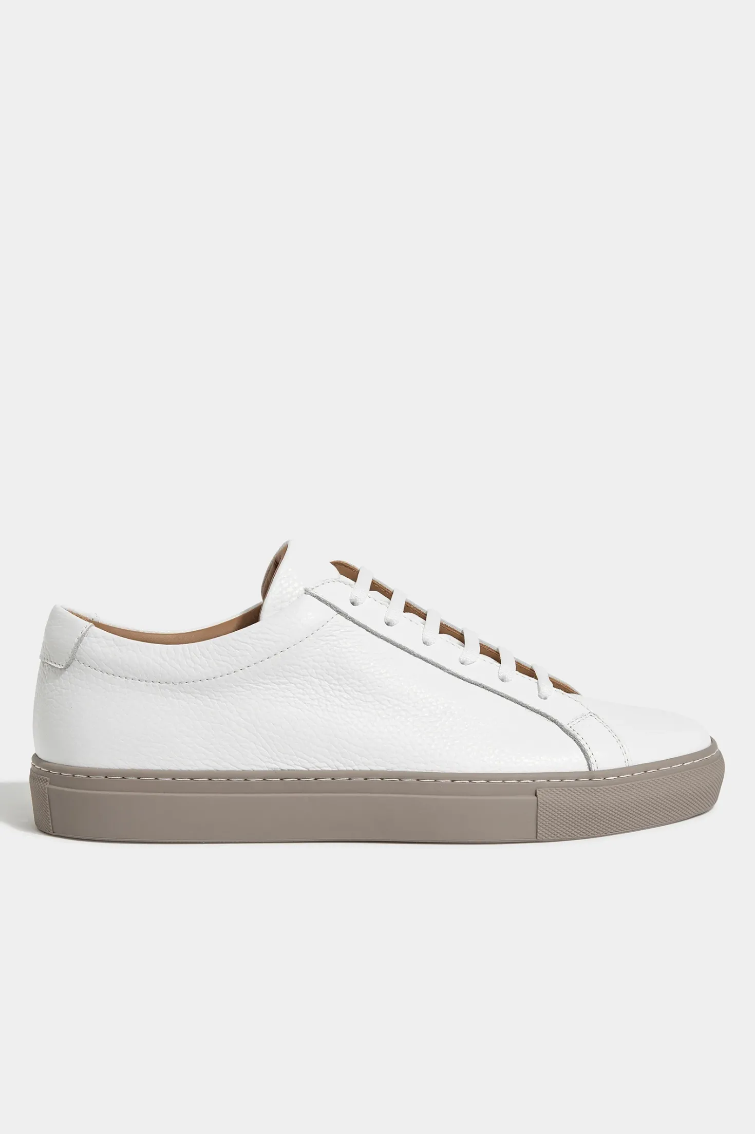 Sneakers en cuir blanc - Made in Italy