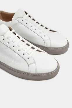 Sneakers en cuir blanc - Made in Italy
